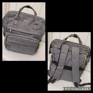 LOVEVOOK Laptop Backpack/top handle Bag Grey, Versatile, Business Casual